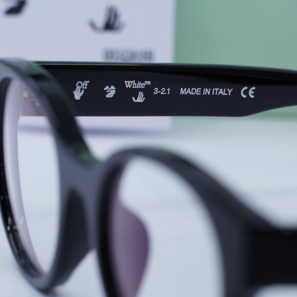 Final Price! Off-White OERJ007 STYLE 2 AF 1000 Black Eyeglasses 50mm - Picture 7 of 10